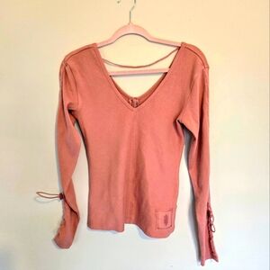 NWT Free People ribbled long sleeve top